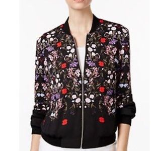 INC Floral Bomber Jacket